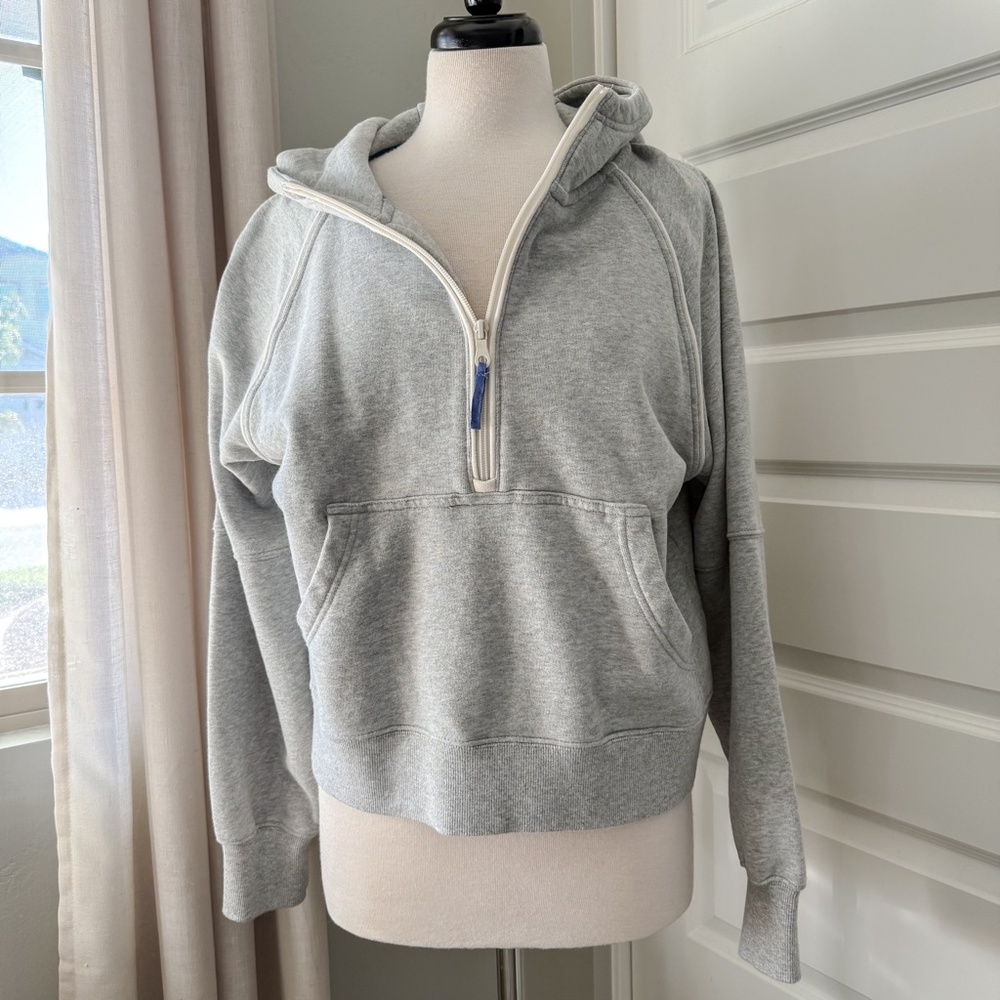 Offline by Aerie Throwback Quarter Zip Hoodie NWOT : Medium - Picture 2 of 7